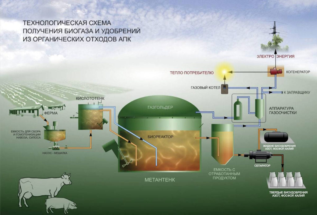 Как получается биогаз из отходов?