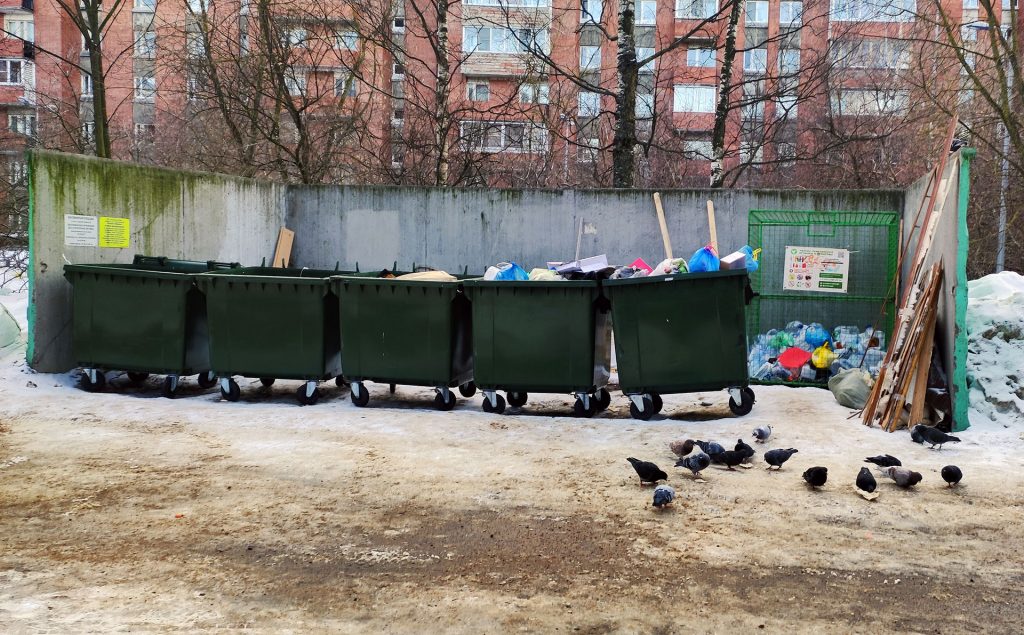 Как проводится расчет количества мусорных контейнеров?