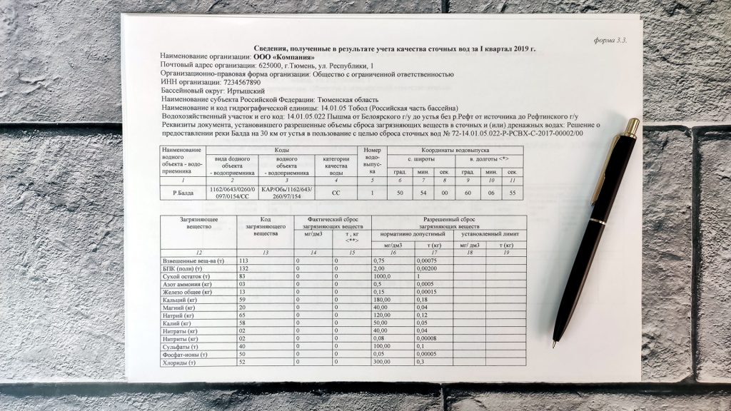 Форма 3.3