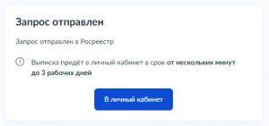 Как заказать выписку из ЕГРН о кадастровой стоимости объекта недвижимости через Госуслуги - Шаг 14