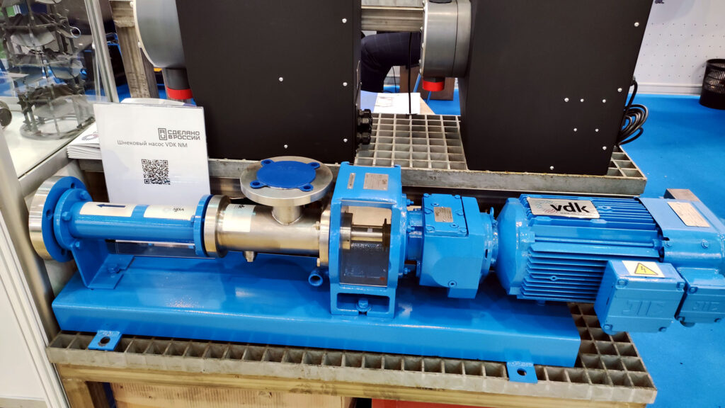 Шнековый насос VDK NM в демонстрационном корпусе